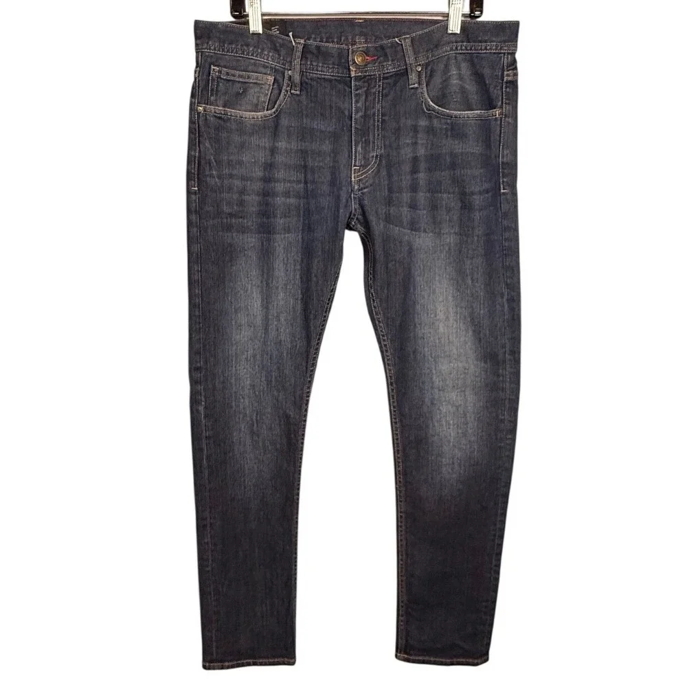 Armani Exchange Mens Slim Fit Dark Wash Denim Jeans Blue Size 34R